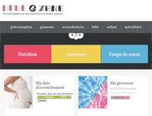 Tablet Screenshot of bebe-zone.com